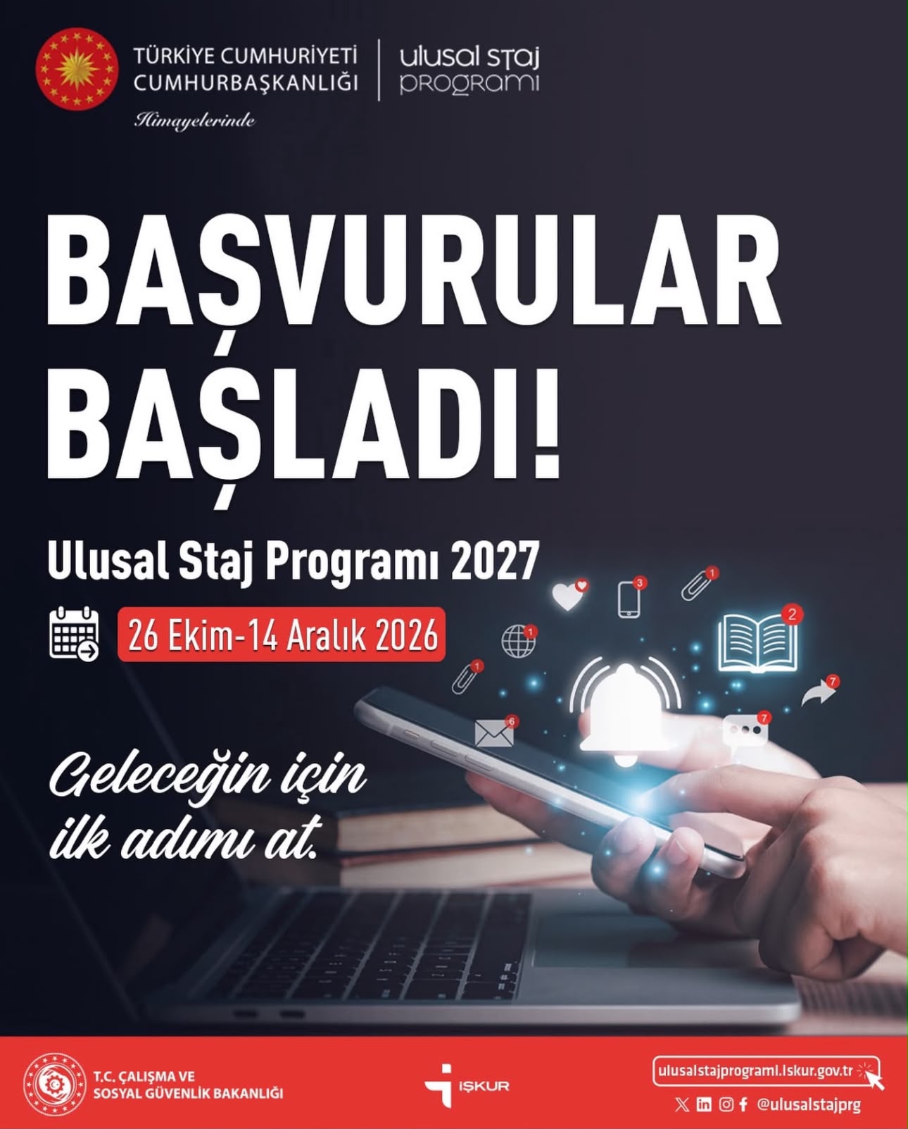 Ulusal Staj Programı 2027 Başvuruları Başladı!